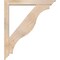 Ekena Millwork Funston Traditional Smooth Bracket w/ Offset Brace, Douglas Fir, 5 1/2"W x 38"D x 44"H BKT0604X38X44FST01SDF - alternate 2